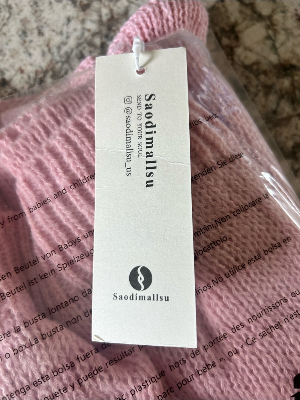 Soft Knit Tie-Front Sweater Cardigan - Pink - Picture 2 of 2